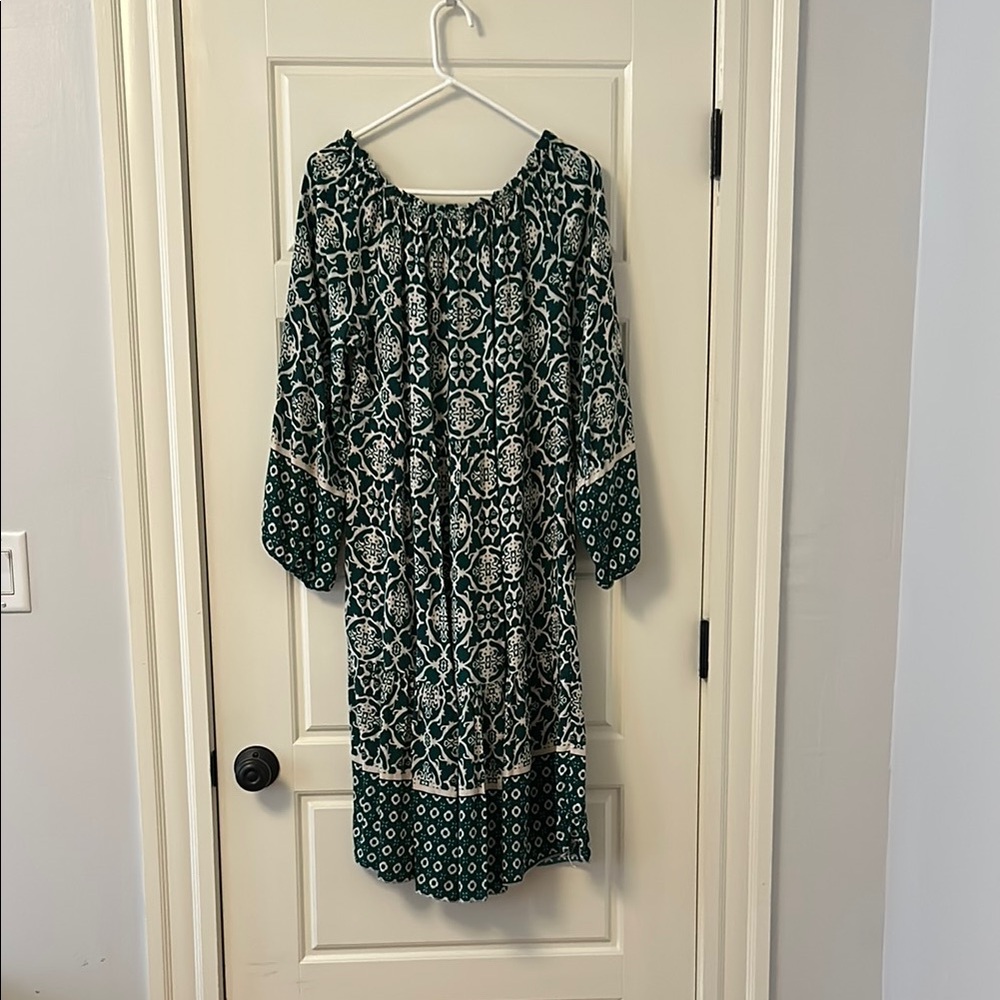 Green Patterned Dress
